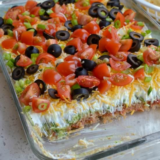 Easy 7 Layer Dip - Recipe photo by Small Town Woman