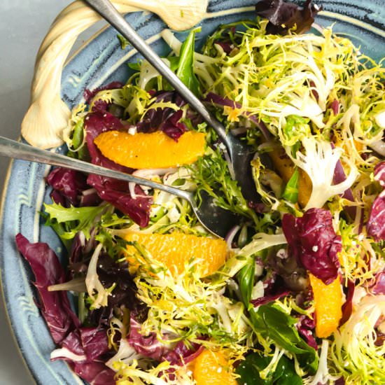 Orange & Frisee Salad - Recipe photo by TheDeliciousSpoon