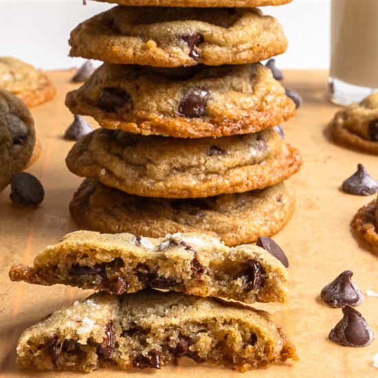 Brown Butter Chocolate Chip Cookies - Recipe photo by Cinnamon Shtick