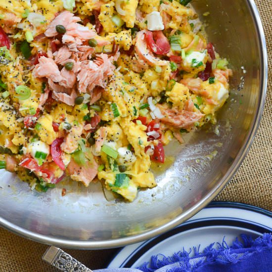 Everything Scrambled Eggs - Recipe photo by thisishowicook