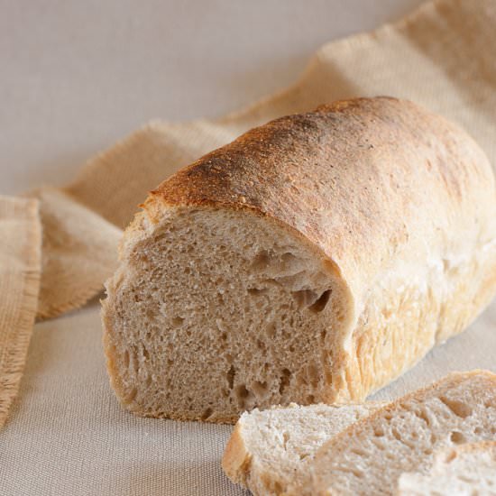 Sourdough loaf bread - Recipe photo by semplicementelight