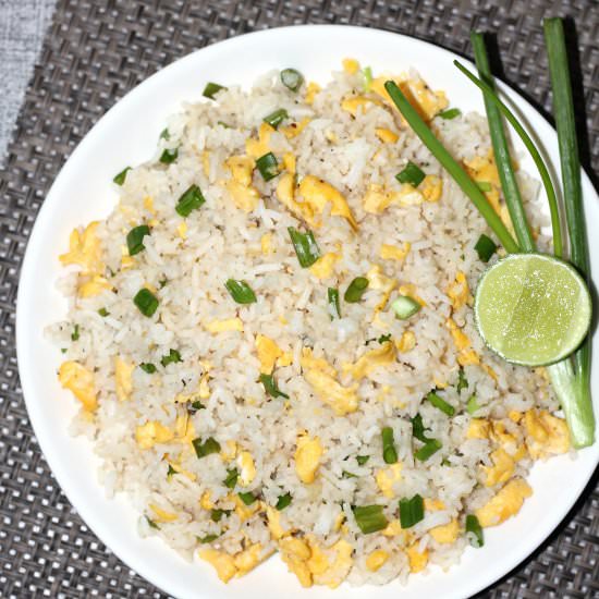 Thai Egg Fried Rice - Recipe photo by Priyasanthosham