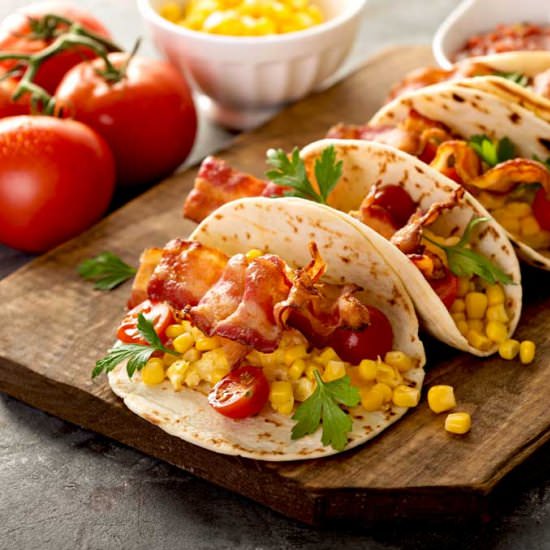 Easy Breakfast Tacos - Recipe photo by Lemon blossoms