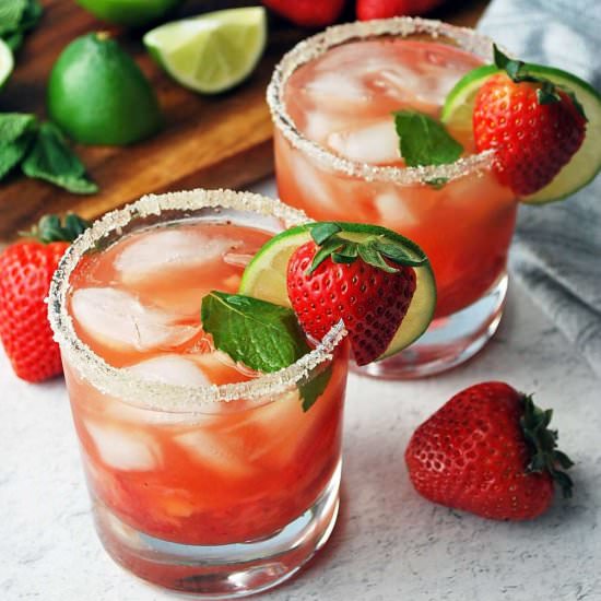 Fresh Strawberry Mojito - Recipe photo by AmeesSavoryDish