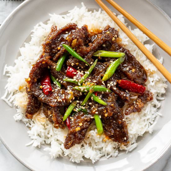 Mongolian Beef - Recipe photo by Savingroomfordessert