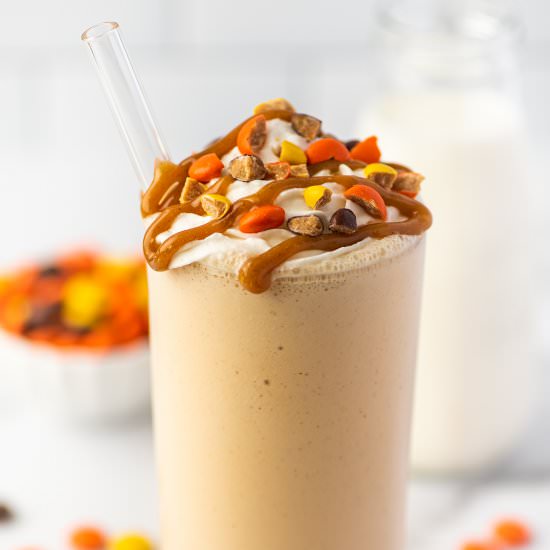 Creamy Peanut Butter Milkshake - Recipe photo by BakingMischief