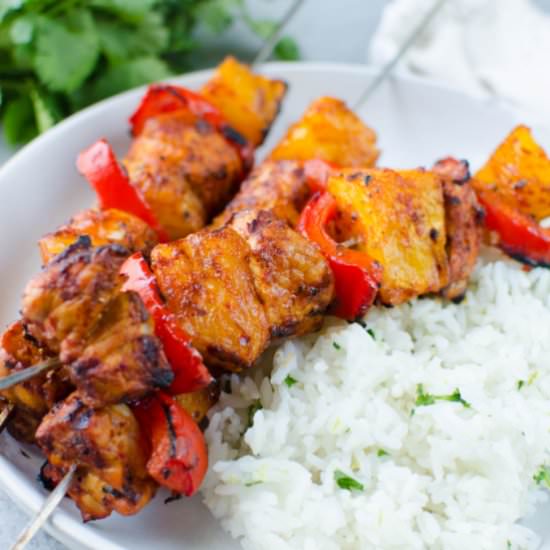 Al Pastor Kabobs - Recipe photo by fakeginger