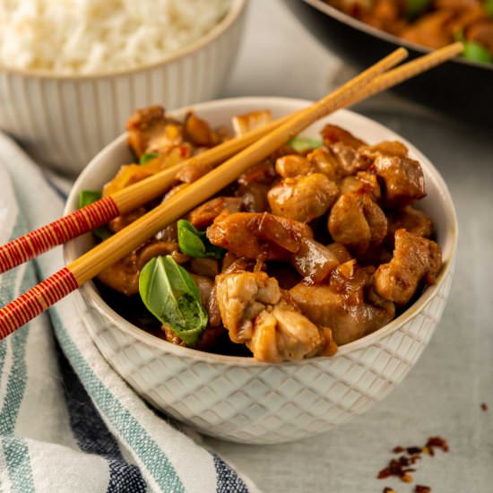 Taiwanese 3-Cup Chicken - Recipe photo by chocolatesandchai