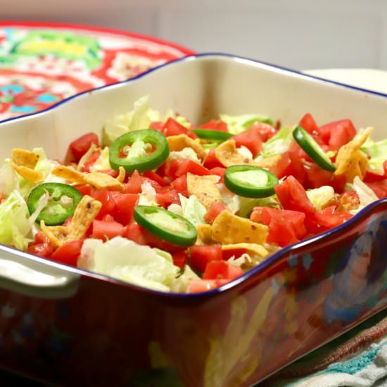 Walking Taco Casserole - Recipe photo by Grits and Pinecones