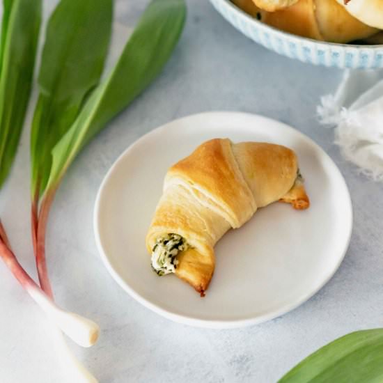Ramp filled Crescent Rolls - Recipe photo by HealthStartsintheKitchen