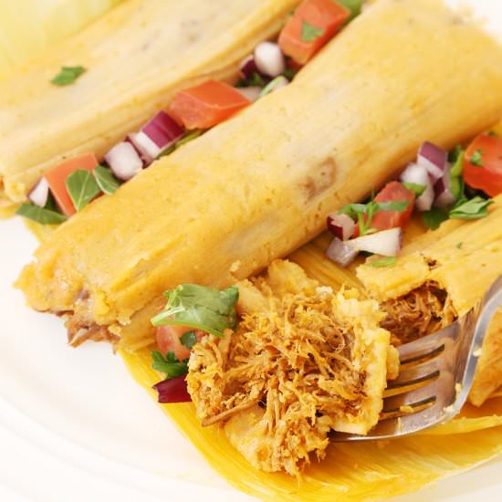 Mexican Tamales in Chili Colorado - Recipe photo by todays delight