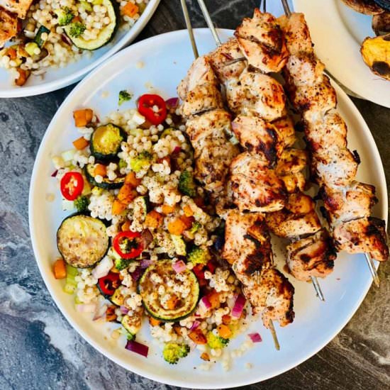Easy BBQ Chicken Kebabs - Recipe photo by ramonascuisine