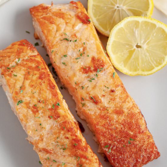 Air Fryer Frozen Salmon - Recipe photo by thymeandjoy