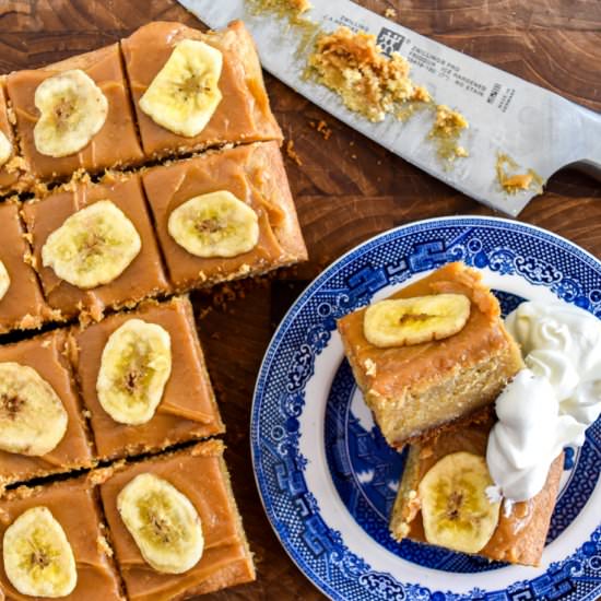 Banoffee Blondies - Recipe photo by Waitingforblancmange