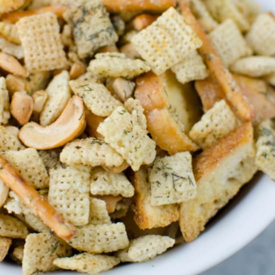 Dill Pickle Chex Mix - Recipe photo by fakeginger