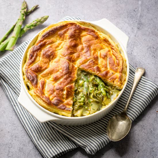 Spring Vegetable Pie - Recipe photo by thevegspace
