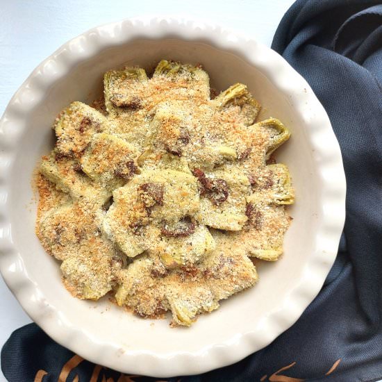 Baked Artichoke Hearts With Parmesa - Recipe photo by Cooking and Cooking