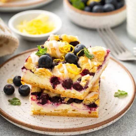 Lemon Blueberry Crumb Bars - Recipe photo by Lemon blossoms