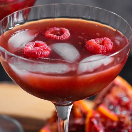 Berry Blood Orange Rum Punch - Recipe photo by JawnsICooked