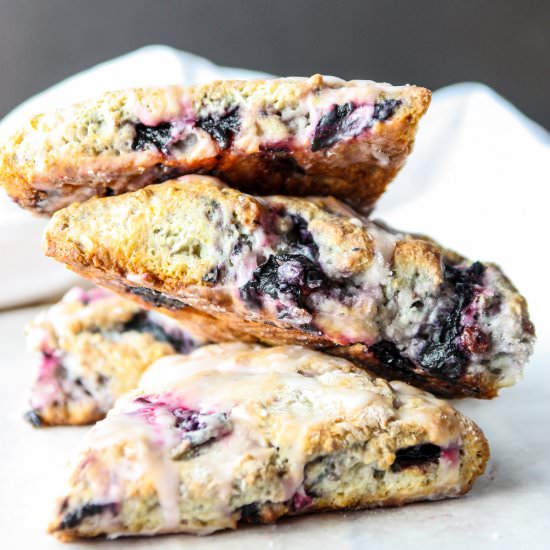 Gluten Free Blueberry Scones - Recipe photo by the food blog