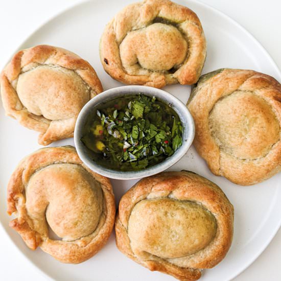 Vegan Lentil and Spinach Empanadas - Recipe photo by bakeroise