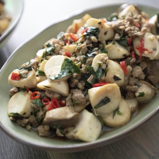 King oyster mushroom stir-fry - Recipe photo by foodmakesmehappy
