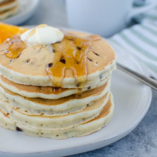 Chocolate Chip Pancakes - Recipe photo by fakeginger