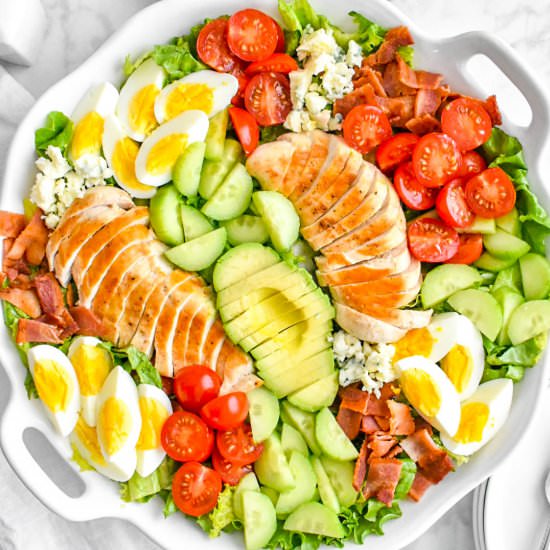 Cobb Salad with Honey Mustard - Recipe photo by Herbs and Flour