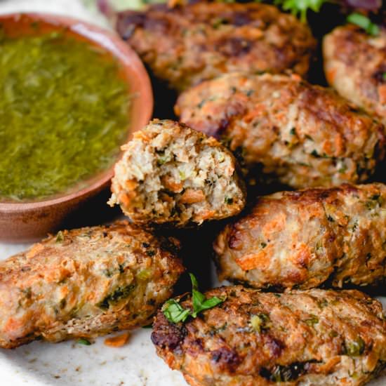 Ginger-Cilantro Pork Meatballs - Recipe photo by healmedelicious