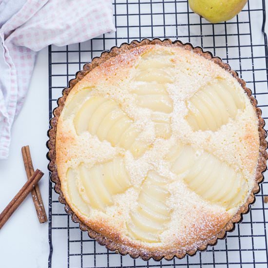 Pear Frangipane Tart - Recipe photo by cookingwithteamj