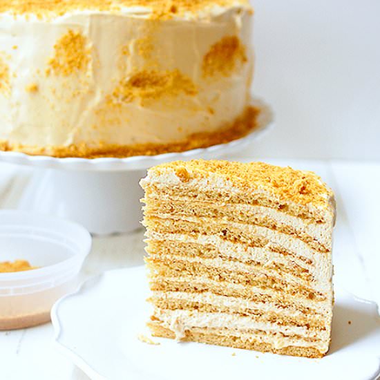 Russian honey cake - Recipe photo by evabakes