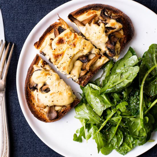 Mushroom Tartine - Recipe photo by thenewbaguette