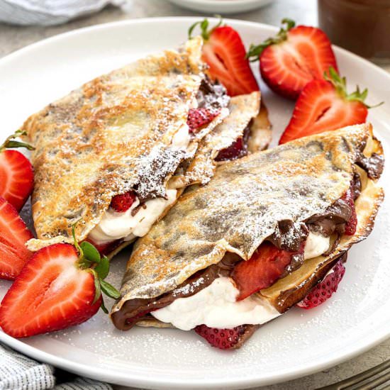 Nutella Crepes - Recipe photo by Jessica Gavin