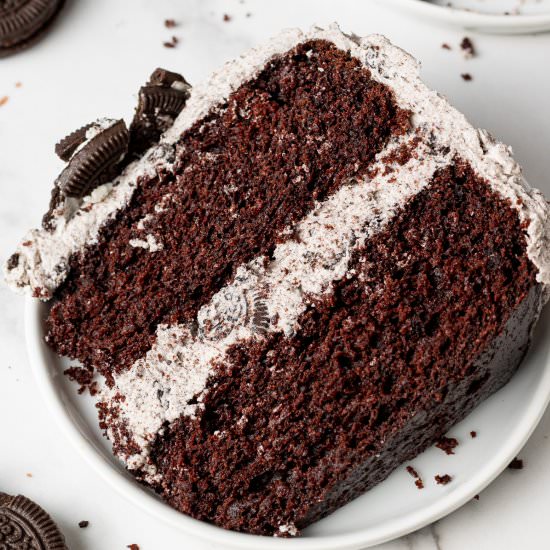 Chocolate Oreo Cake - Recipe photo by cookiedoughdiaries