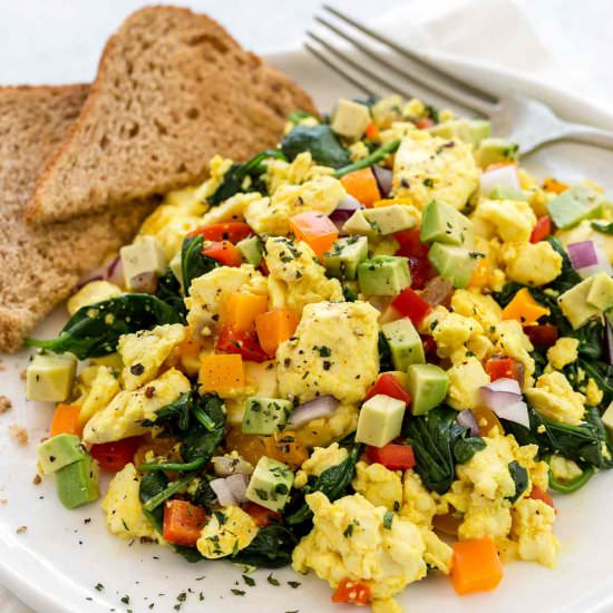 Tofu Scramble - Recipe photo by Jessica Gavin