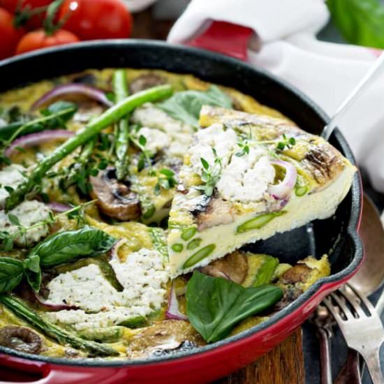 Easy Asparagus Frittata - Recipe photo by Lemon blossoms