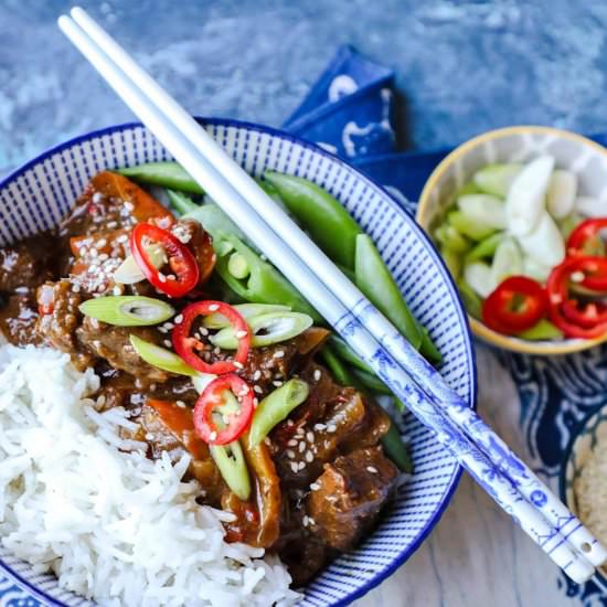Beef in Black Bean Sauce - Recipe photo by Farmersgirlkitchen