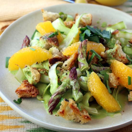 Asparagus salad — three ways - Recipe photo by Food Gal