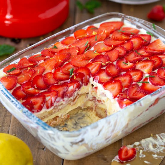 Strawberry limoncello tiramisu - Recipe photo by electricbluefood
