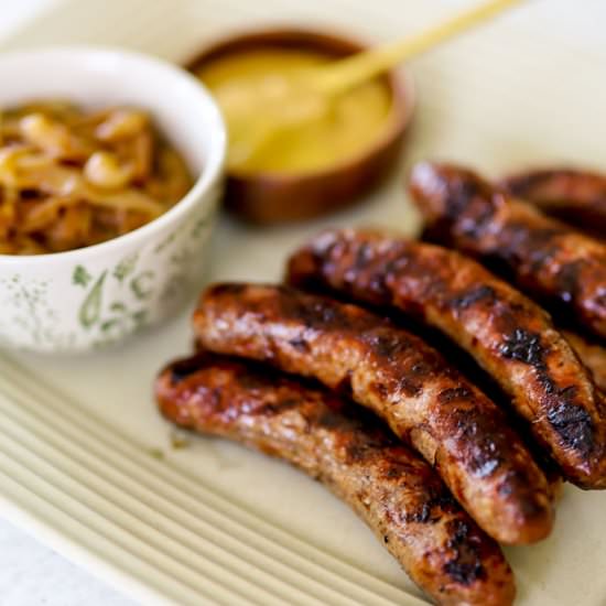 Hard Cider Beer Brats - Recipe photo by waystomyheart