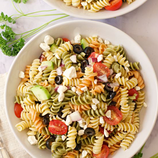 Greek Pasta Salad - Recipe photo by Elke living