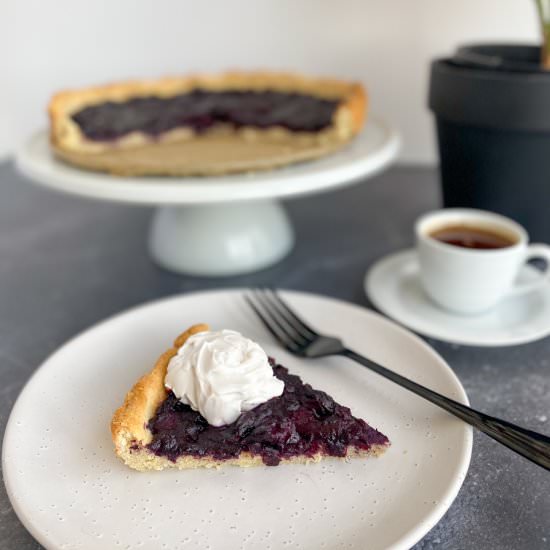 Sugar-Free Vegan Blueberry Pie - Recipe photo by Revelinplants