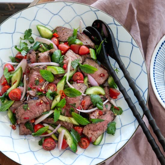 Classic Thai Beef Salad - Recipe photo by beyondkimchee