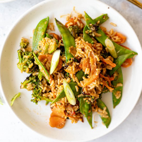 Peanut Butter Stir Fry - Recipe photo by greenseggsandyams