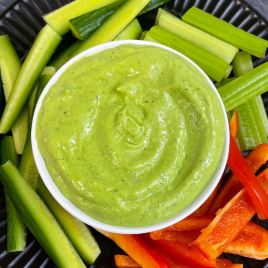 Avocado Cilantro Dip - Recipe photo by indianveggiedelight