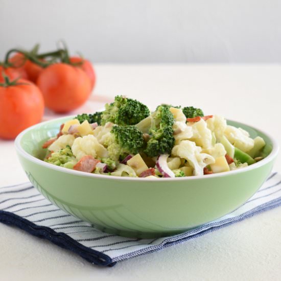 broccoli and cauliflower salad - Recipe photo by recipepocket.com