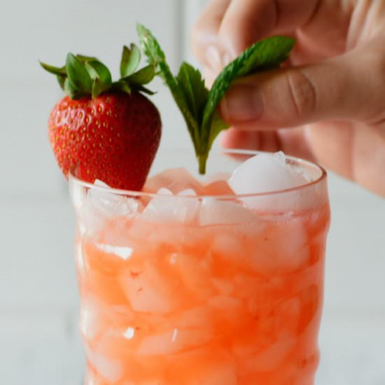 Strawberry Moscow Mule - Recipe photo by Theperksofbeingus