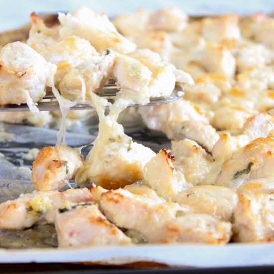 Keto Cheesy Chicken Bake - Recipe photo by LowCarb Abode