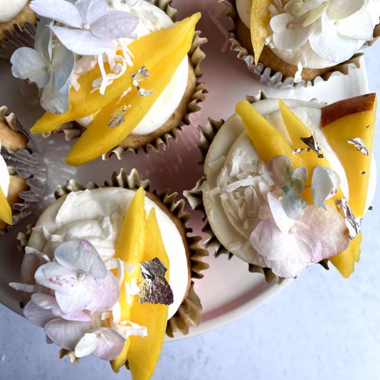 Mango Lassi Cupcakes - Recipe photo by Sconce and Scone