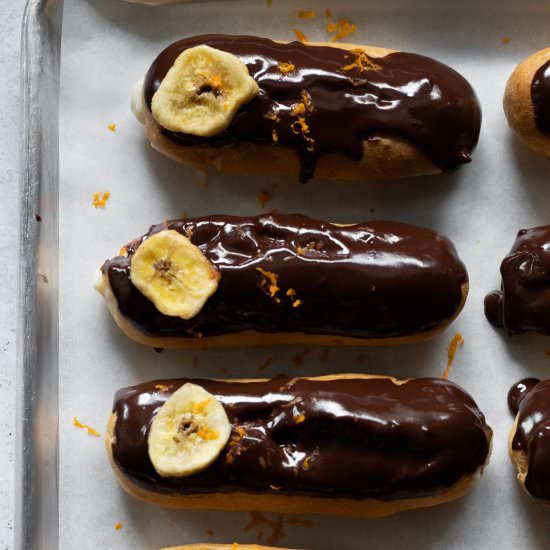 orange blossom banana éclairs - Recipe photo by kathrynpauline